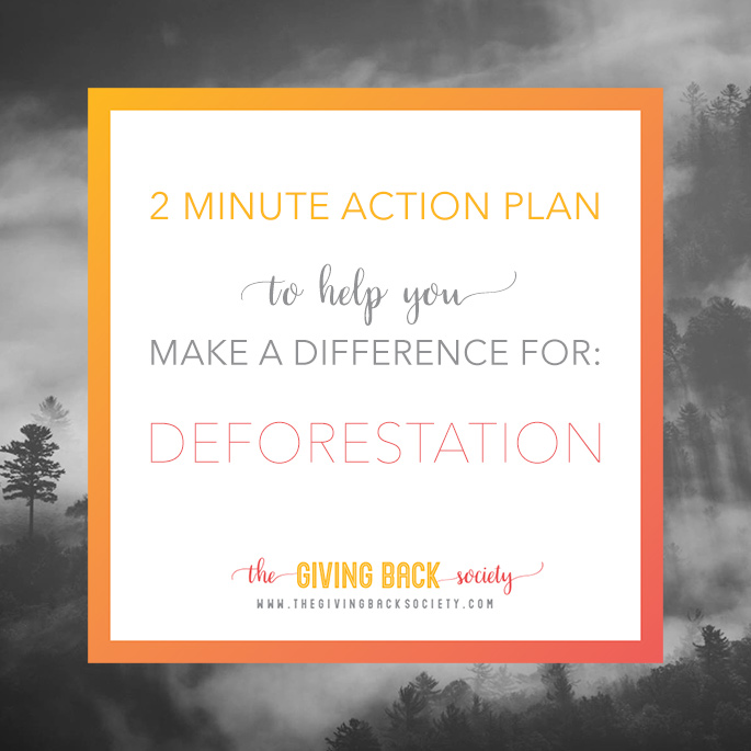 The Giving Back Society | Helping to End Deforestation