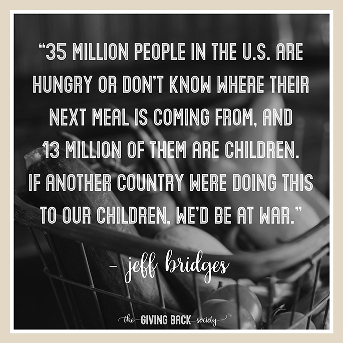 Jeff Bridges quote about hunger